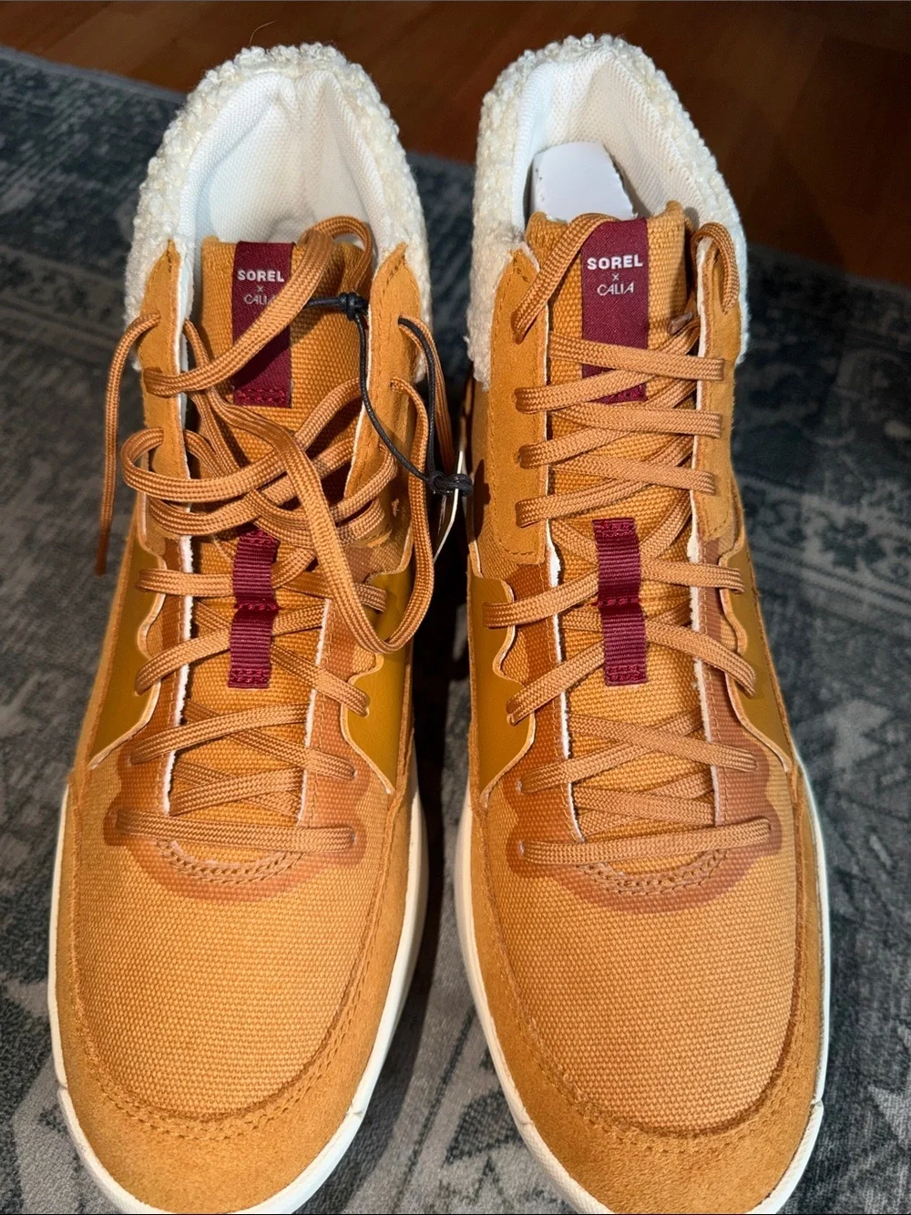 SOREL x CALIA Out N’ About™ 503 Mid Cozy - Canyon Gold, Bleached Ceramic size 10